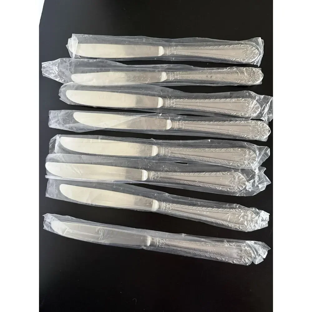 Reed & Barton Royal Britannia Select Dinner Knives Set of 8 NOS Stainless